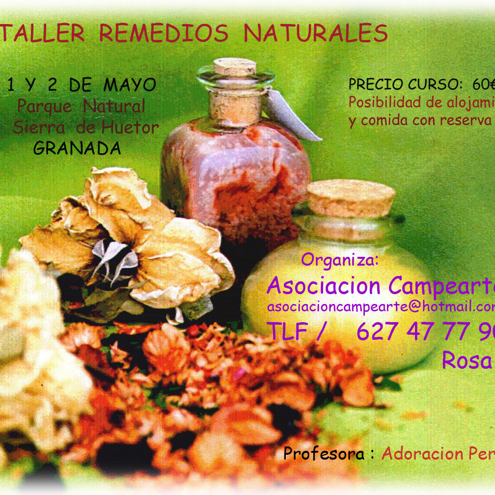Curso de cosmética natural en Prado Negro